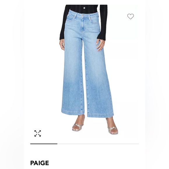 PAIGE Denim - Paige wide leg crop denim